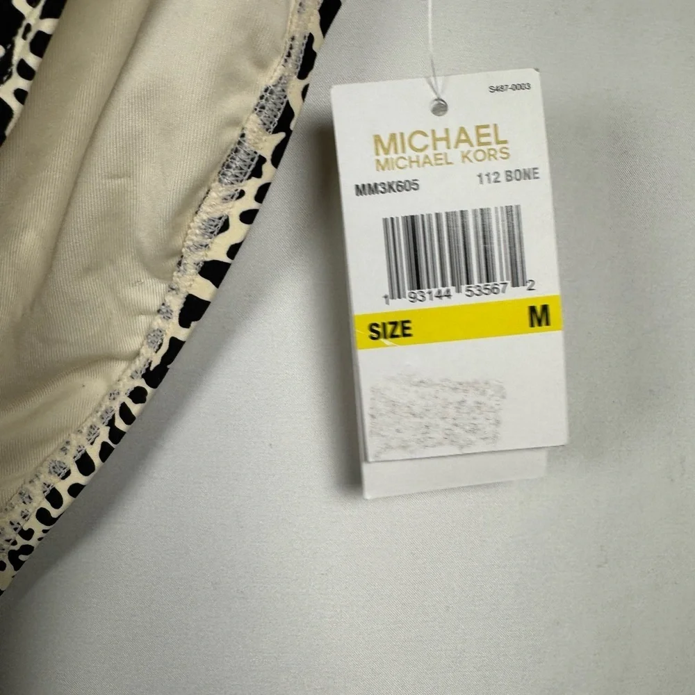 Michael Kors Leopard Print Bikini Bottom M